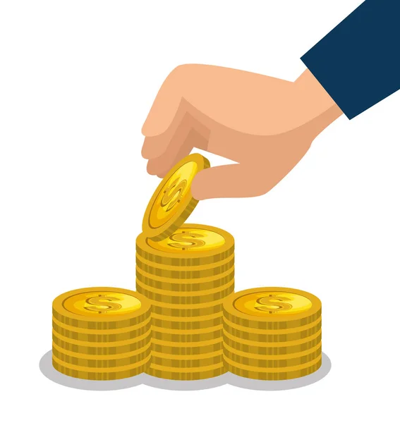 Ícone conceito de poupança crowdfunding —  Vetores de Stock