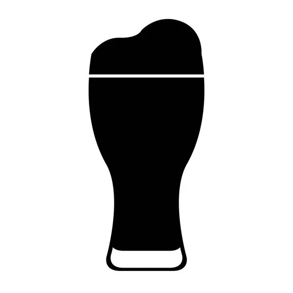 Ice öl glas isolerade ikonen — Stock vektor