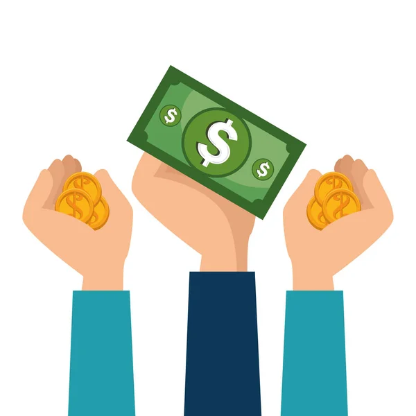 Ícone conceito de poupança crowdfunding —  Vetores de Stock