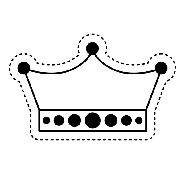 Geïsoleerde pictogram van de kroon van de koning — Stockvector