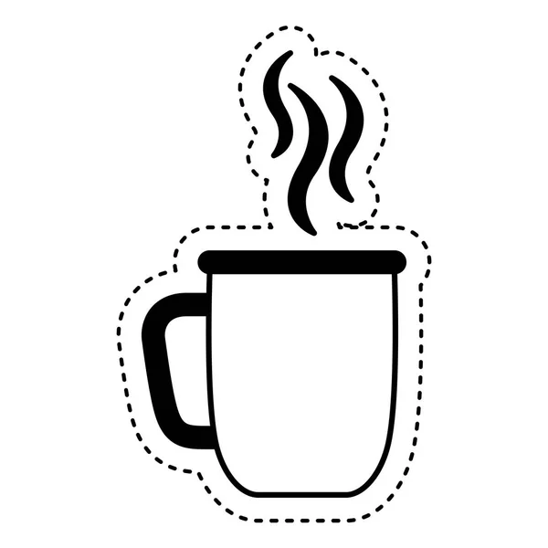 Чашка кави напій ізольована ікона — стоковий вектор
