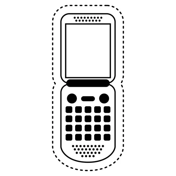 Technologie cellulaire icône isolée — Image vectorielle