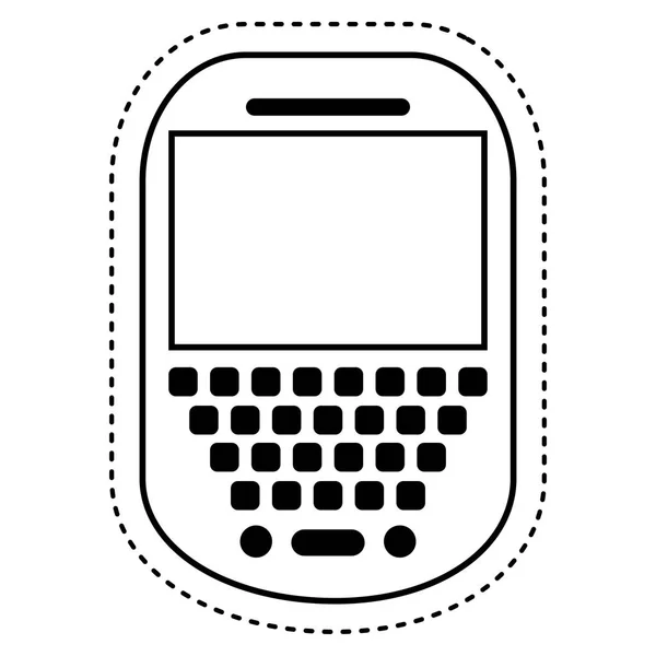 Tecnología de telefonía móvil icono aislado — Vector de stock