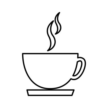 kahve fincan izole simgesi