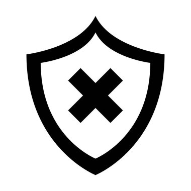 kalkan güvenlik izole simgesi