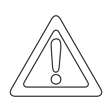 uyarı işareti izole simgesi