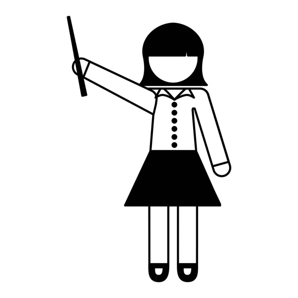 Postava avatara Žena učitel — Stockový vektor