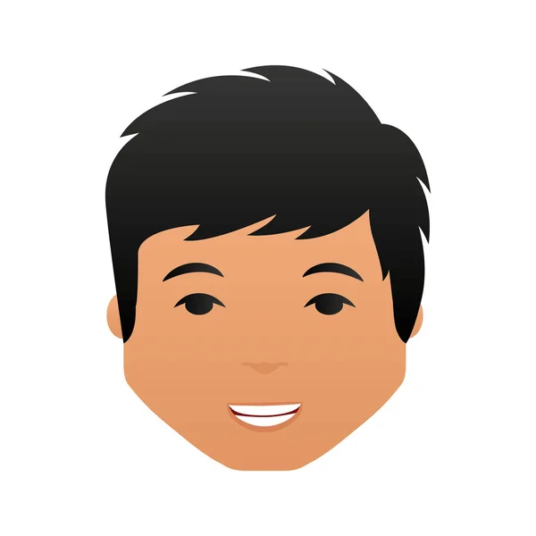 Joven hombre avatar carácter — Vector de stock