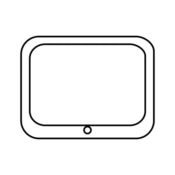 Ikona urządzenia elektroniczne tabletu — Wektor stockowy