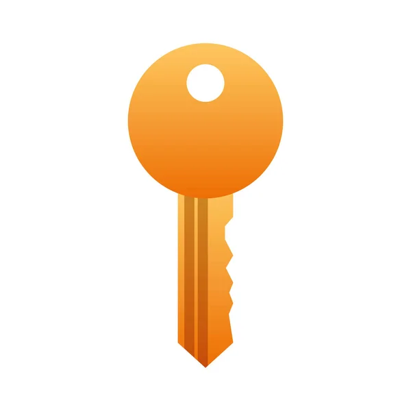 Security key isolated icon — Stock Vector