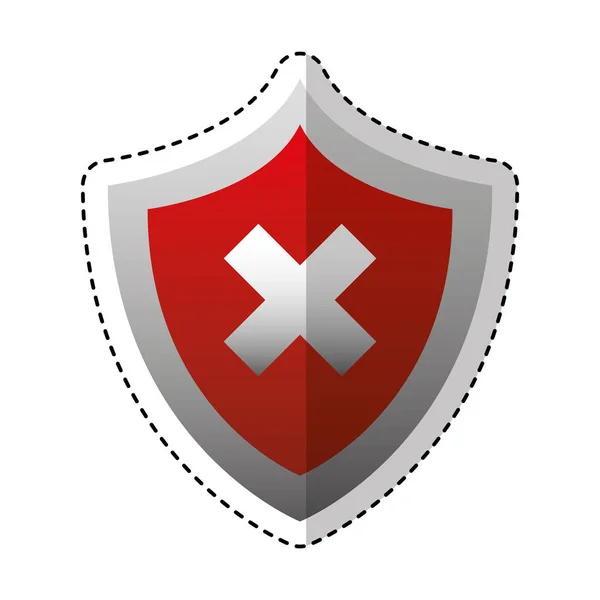 Izolované ikony znaku zabezpečení — Stockový vektor