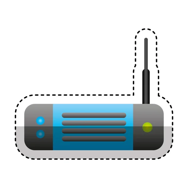 Icon für drahtlosen Router — Stockvektor