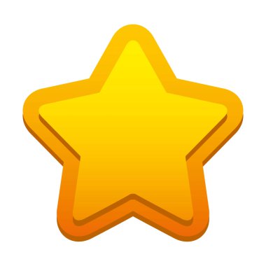 oyun yıldız izole simgesi