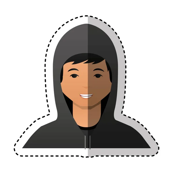 Jonge man avatar karakter — Stockvector