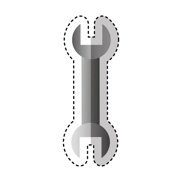 Llave herramienta icono aislado — Vector de stock