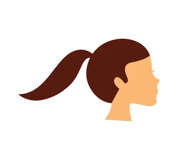 Carácter avatar mujer joven — Vector de stock