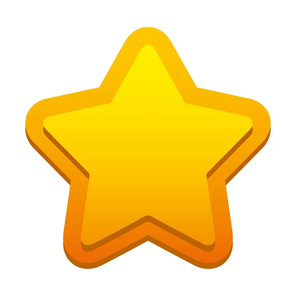 Juego estrella aislado icono — Vector de stock