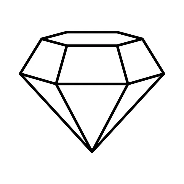 Juego diamante aislado icono — Vector de stock