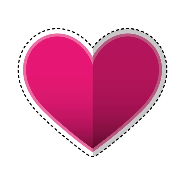 Ikon permainan jantung terisolasi - Stok Vektor