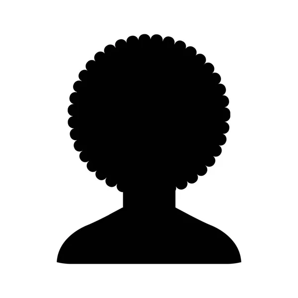 Silhouette user avatar icon — Stock Vector