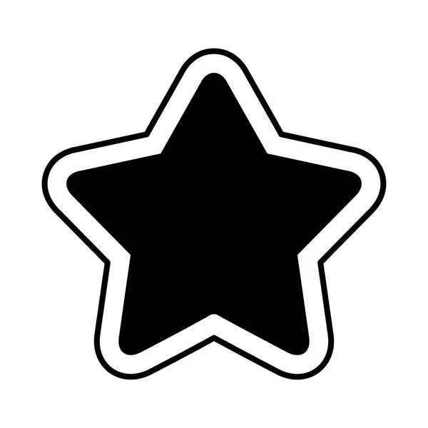 Juego estrella aislado icono — Vector de stock