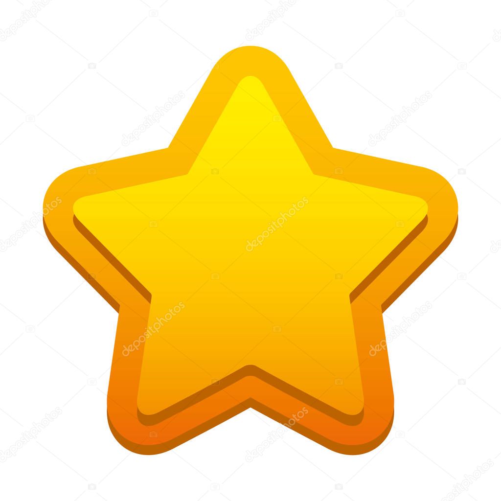 game star isolated icon