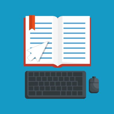 Online Eğitim izole simgesi