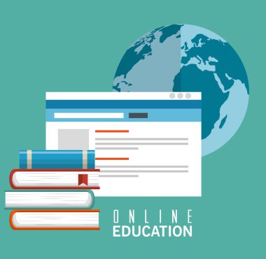 Online Eğitim izole simgesi