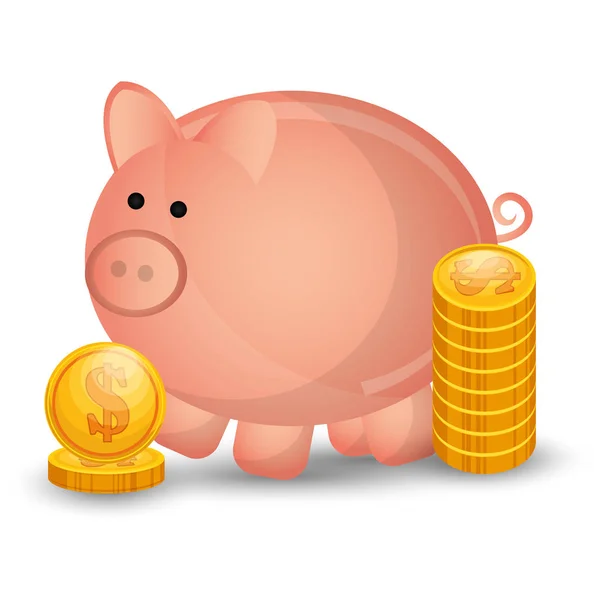 Savings and money concept — Stock Vector