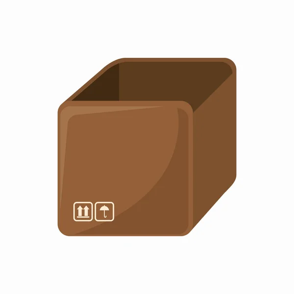 Imballaggio della consegna della scatola di cartone — Vettoriale Stock