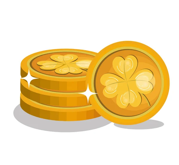 Αγίου Πατρικίου ημέρα κέρματα — Διανυσματικό Αρχείο