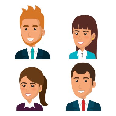 iş insanların avatarları simgesi