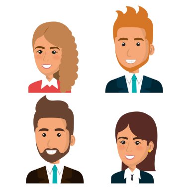 iş insanların avatarları simgesi