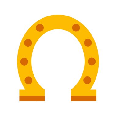 at nalı şans izole simgesi