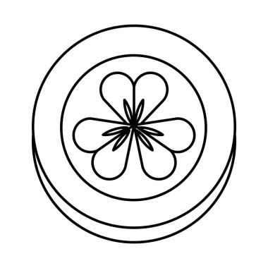 Saint patricks yonca simgesiyle para