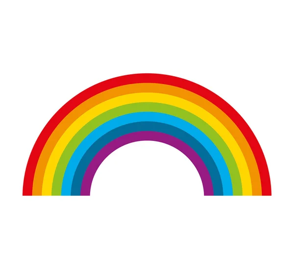 Niedliche Regenbogen-Ikone — Stockvektor