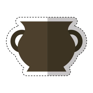 Hazine kavanoz izole simgesi