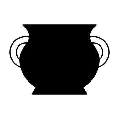 Hazine kavanoz izole simgesi