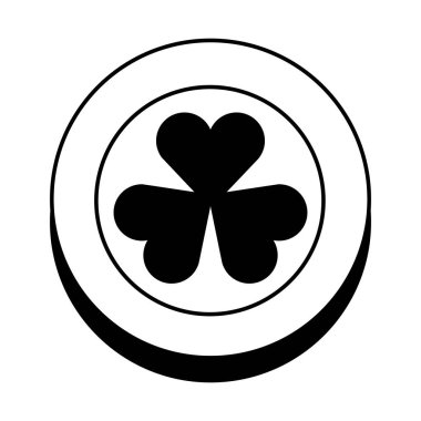 Saint patricks yonca simgesiyle para