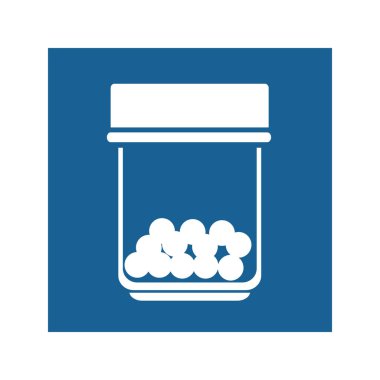 tıp uyuşturucu izole simgesi