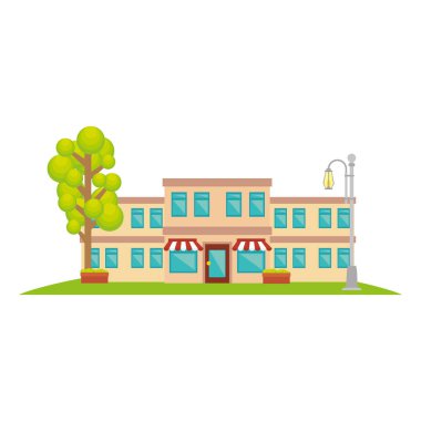 Dış mağaza bina simgesini