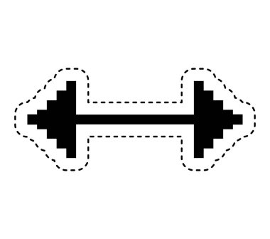 Ok işaretçisini izole simgesi