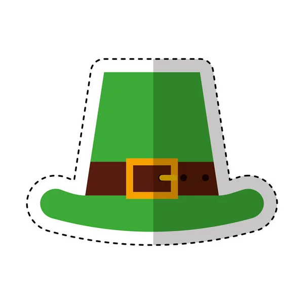 Irish elf hat icon — Stock Vector
