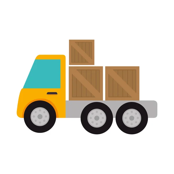 Ícone de serviço de entrega de caminhão — Vetor de Stock