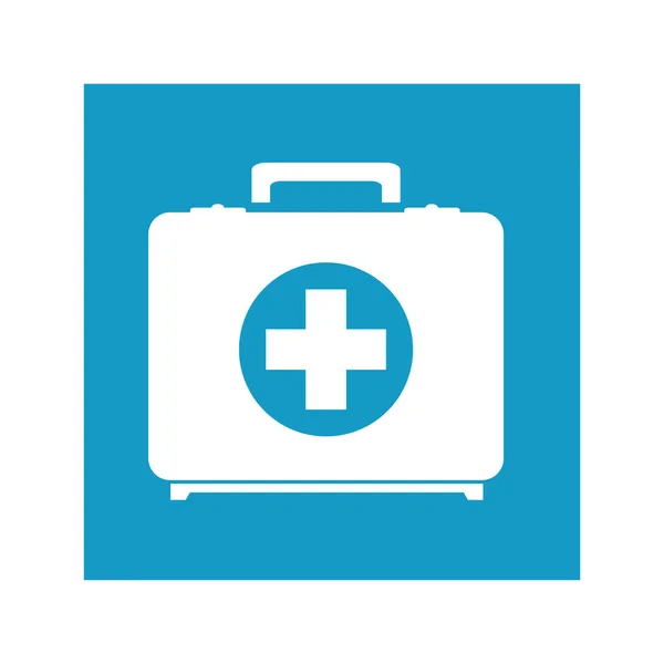 Medical kit isolated icon — Stock Vector