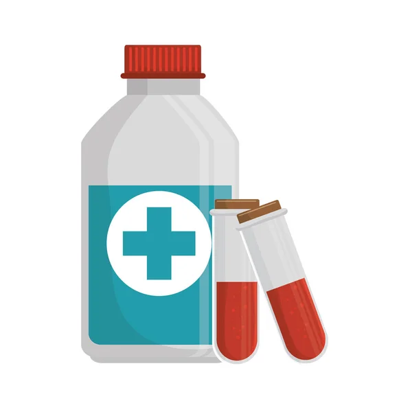 Пляшка ліків ізольована ікона — стоковий вектор