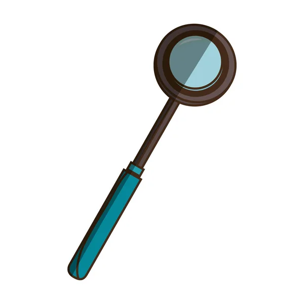 Search magnifying glass isolated icon — Stock Vector