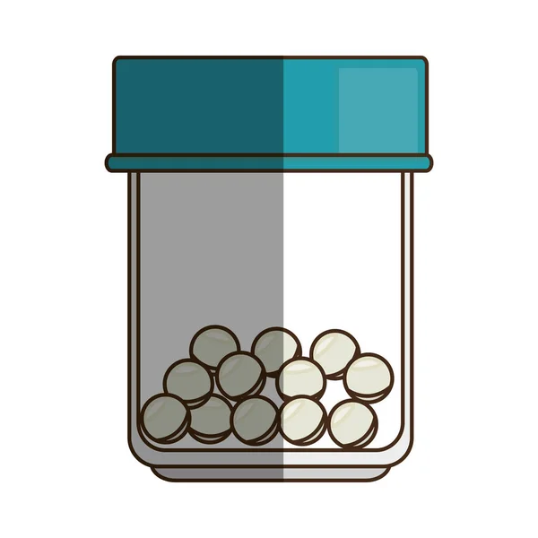 Medicine bottle isolated icon — Stock Vector