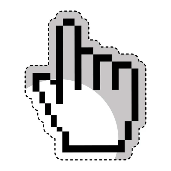 Icono del cursor puntero de mano — Vector de stock