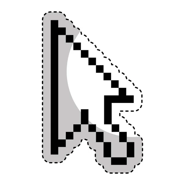 Arrow pointer isolated icon — Stock Vector